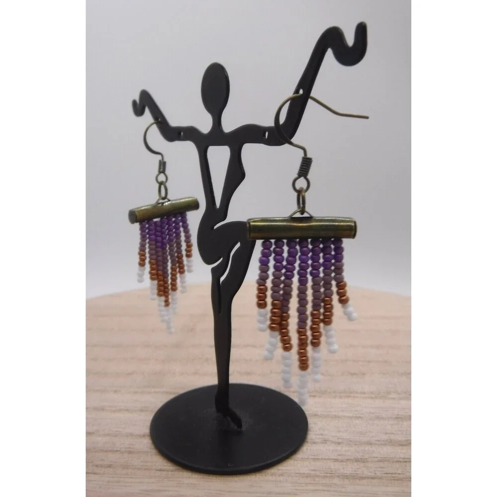 Earrings Beaded Multicolor